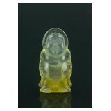 Chinese Transparent Icy Jadeite Buddha Pendant