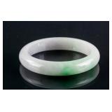 Burma Green & Lavender Jadeite Bangle Grade A Cert