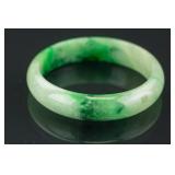 Chinese Green Jadeite Bangle with Certificate