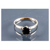 10k Yellow Gold Black Diamond Ring CRV$1650