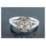 14k White Gold 0.59ct Diamond Ring CRV$3800