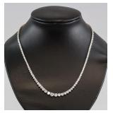 Ladies 9.93Ct Diamond Gold Necklace GIA Appraised