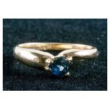 10k Yellow Gold and 0.75ct Sapphire Ring CRV$2150