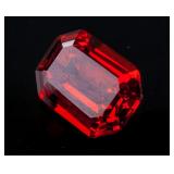 Emerald Cut 25.795 ct Ruby 18.14 mm x 12.93 mm