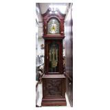 Tempus Fugit Grandfather Clock Working Cond NR