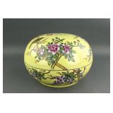 Chinese Yellow Dayazhai Porcelain Box w/ Cover