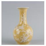 Chinese Light Brown Porcelain Vase Jing De Zhen MK