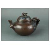 Chinese Zisha Tea Pot with Gu Shuifang Zhi Mark