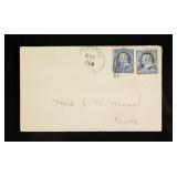 2 PC 1890-1895 US Franklin 1 Cent Stamp w Envelope