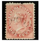 1859 Canada Queen Victoria 1 Cent Stamp Scott #14