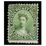 1859 Canada Queen Victoria 12.5 Cent Stamp Scott18