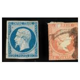 2 PC Assorted France and Cuba Stamp