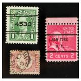 3 PC Assorted US, UK & Canada Stamp