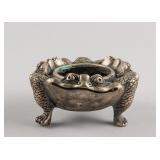 Chinese Silver Plated Bronze Toad Censer Xuande Mk