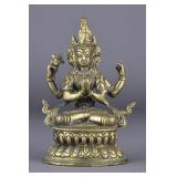 20th Century Chinese Bronze Avalokitesvara NR