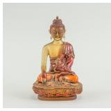 Chinese Glass Shakyamuni Buddha Statue Qing