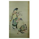 Huang Shanshou 1855-1919 Chinese Watercolour Figur