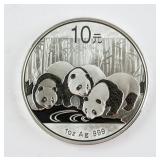 2013 China 10 Yuan Fine Silver (.999) Panda Coin