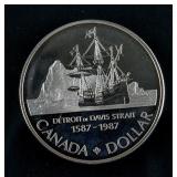 1987 Canada Commemorative 1 Dollar Silver Coin