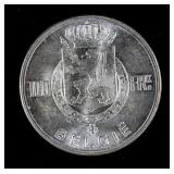 1951 Belgium 100 Francs Silver (.835) Coin KM-13