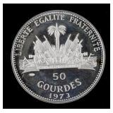 1973 Haiti 50 Gourdes Silver Coin KM-105