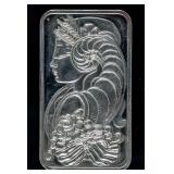 Fine Silver Wafer Bar Suisse Lady Fortuna Veriscan