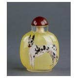 Chinese Glass Inner Painting Snuff Bottle w/ Mark