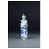 Chinese Blue & White Porcelain Snuff Bottle Mark