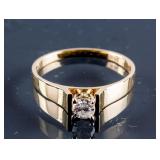 14k Yellow Gold 0.25ct SI2 Diamond Ring