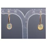 10k Yellow Gold 3.30ct Opal Earrings CRV$2770