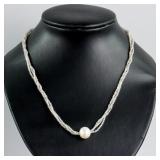 Genuine Moonstone Pearl Necklace RV$400