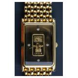 Swiss Ingot 1g Gold (9999) Dial 4 Diamond Watch CR