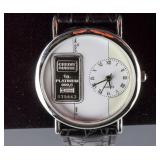 Swiss Ingot 1g Platnum (999.5) Dial Watch Certific