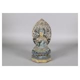Chinese Bronze Guanyin Figure