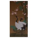Shen Quan 1682-1760 Chinese Watercolour Crane