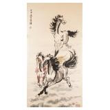 Xu Beihong 1895-1953 Chinese Watercolour Horse