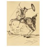 Salvador Dali (1904-1989) Ink Sketch Don Quixote