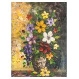 Yvon Bousquet c1960-70s High Relief Bouquet Flower