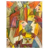 "Talking" Ernesto (S. African) Oil on Canvas