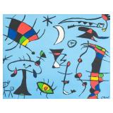 Attr. Joan Miro (Spain 1893-1983) Oil on Canvas