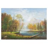 Albert Bierstadt 1830-1902 American Oil on Canvas