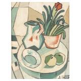 Andre Lhote (French 1885-1962) OOC Vase and Fruit