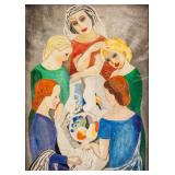 Bela Kadar 1877-1956 Hungarian Oil Framed