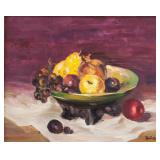 Zhu Ping b.1943 American Chinese Oil Still Life