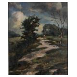 Oil on Canvas Ints Bulitis 20th C. British