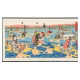 Late 19th C. T. Sinclair Japan Chromo-Lithograph