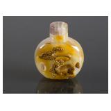 Chinese 19th C. Chalcedony Carved Snuff Bottle