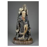 Chinese Shoushan Stone Figural Group of Immortals