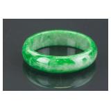 Chinese Green Jadeite Bangle with Certificate