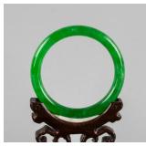 Imperial Burma Green Jadeite Bangle Certificate